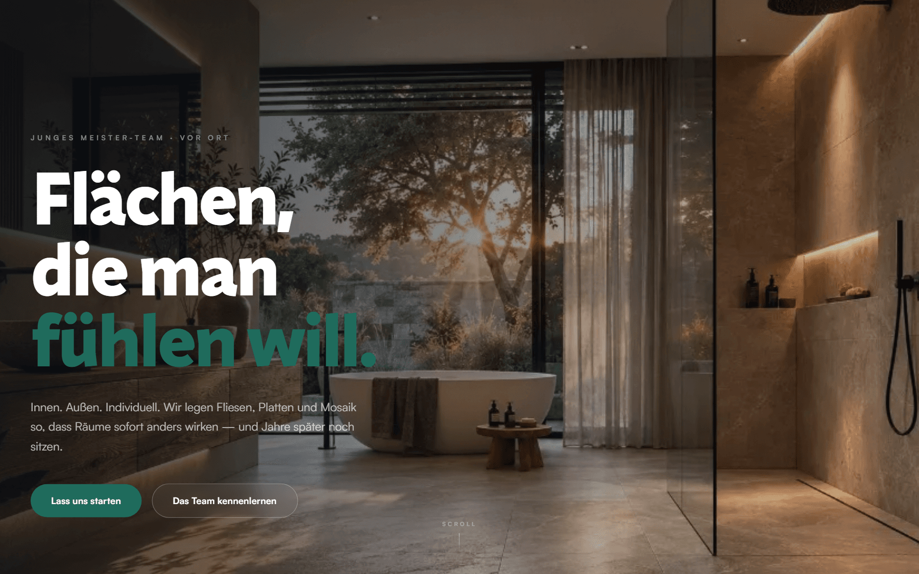 Website-Vorschau: Fliesen-Website